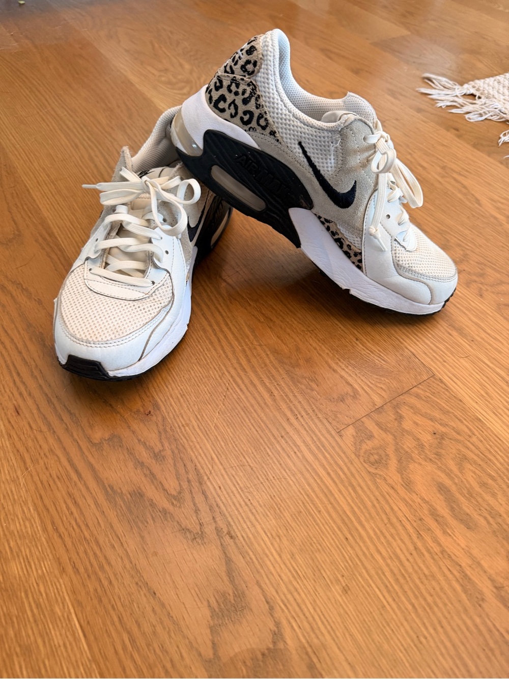 Nike Women's Air Max Excee Leopard-Accent Sneakers in
Cream/Black